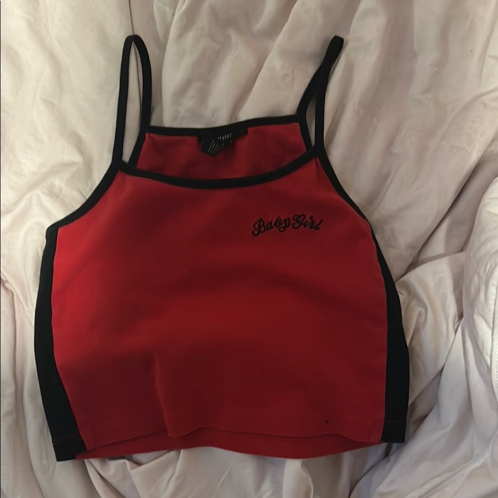 Trendy Red Baby Girl Top